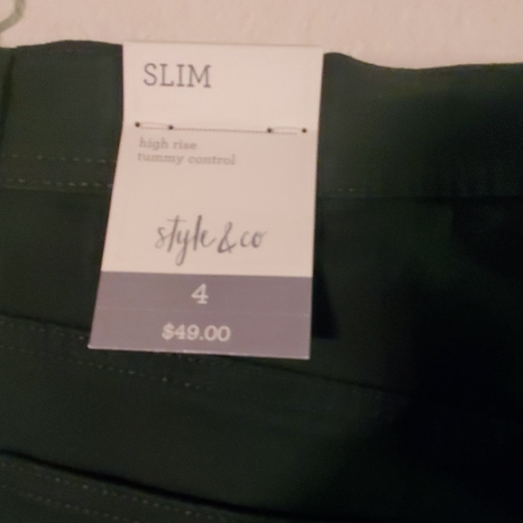 Style & Co Tummy-Control Slim-Leg Jeans - Picture 3 of 13